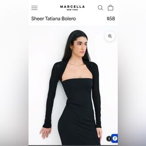 Marcella Moda NYC Tatiana Sheer Bolero